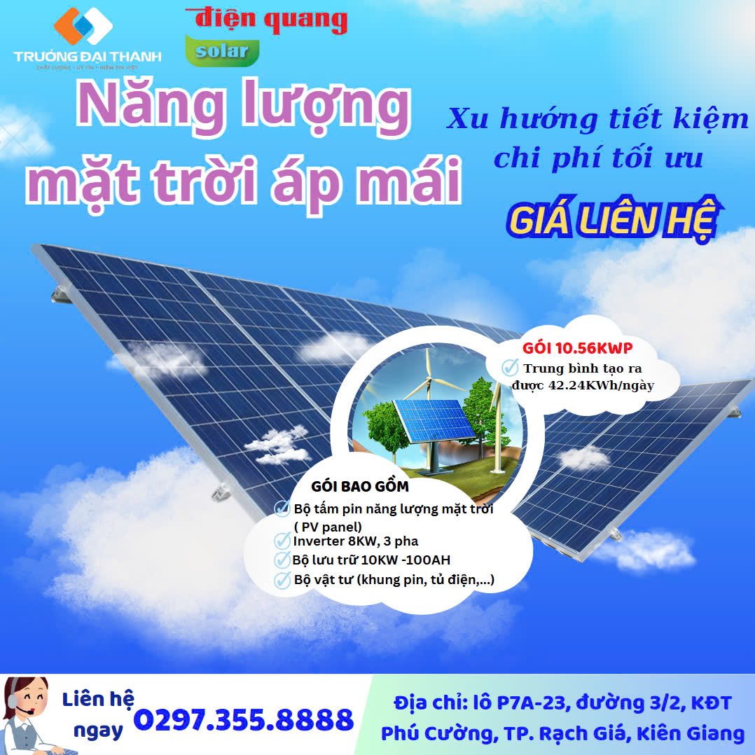 Gói Pin Năng Lượng Mặt Trời 10.56kWp - 3 Pha
